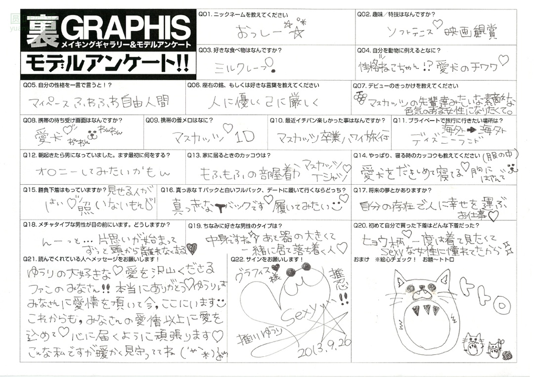 (2013 - 09 - 27) OSHIKAWA Yuuri (推川ゆうり)
