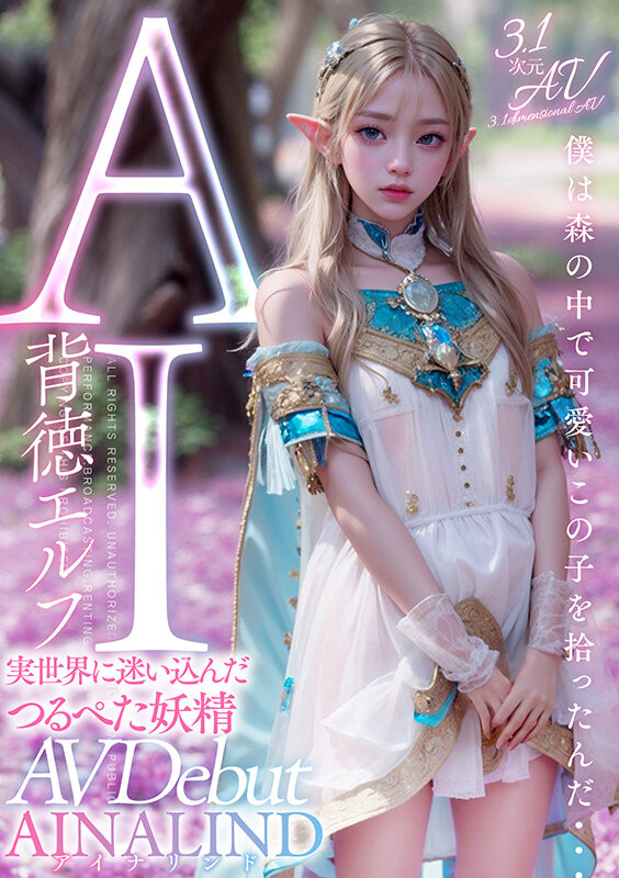 AI生成的作品AIAV-004发布!AIAV超进化!连森林里的小妖精也不放过了