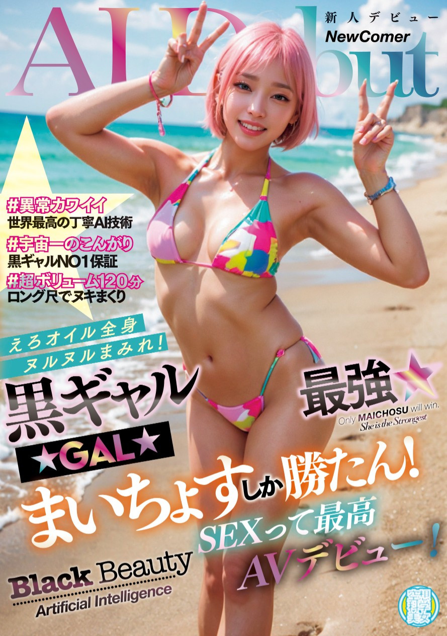 片商ダスッ!(DAS)的第三位AI女优作品NAIAD-003发布!AI女优新创举!黑色会美眉出动!