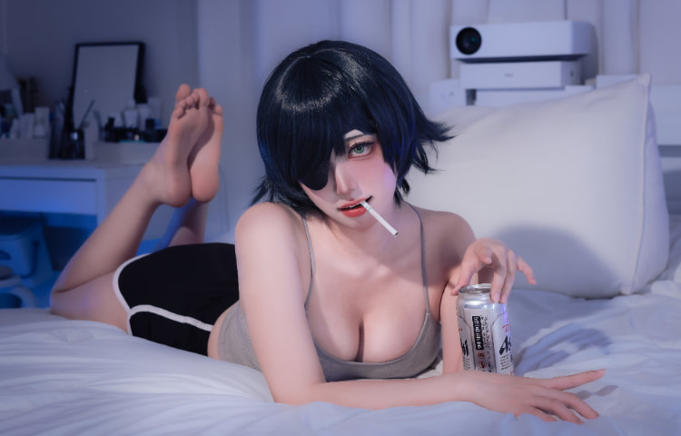 热爱《链锯人》的Coser《펌킨 Pi good duck71》真纪、蕾洁、姬野等角色一次还原！