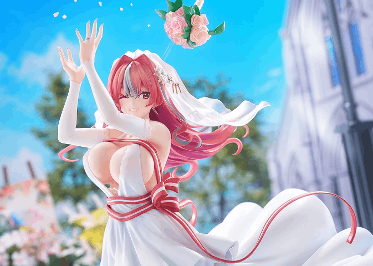 和我婆结婚了！碧蓝航线《布雷默顿~幸福的轨迹~1/7比例模型》扔出捧花动感十足！