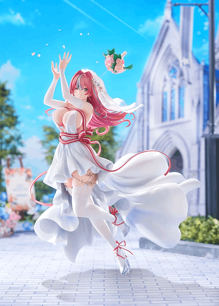 和我婆结婚了！碧蓝航线《布雷默顿~幸福的轨迹~1/7比例模型》扔出捧花动感十足！