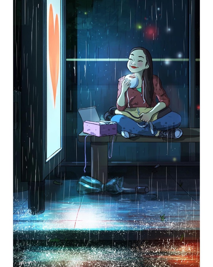 美国插画家画出《失恋女子的单身生活》