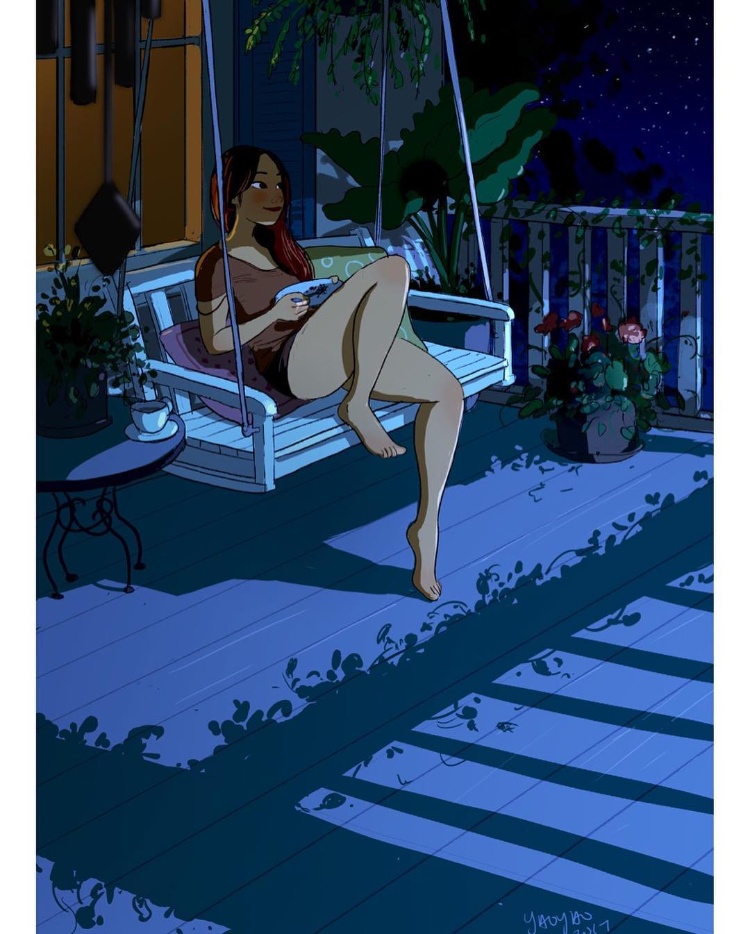 美国插画家画出《失恋女子的单身生活》