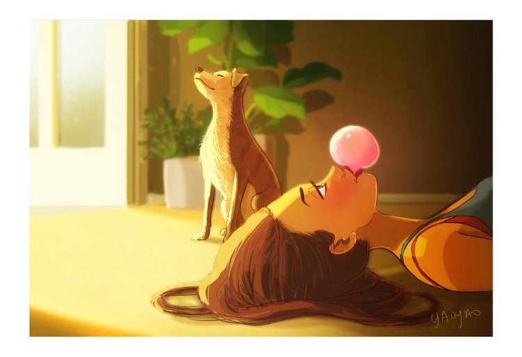 美国插画家画出《失恋女子的单身生活》