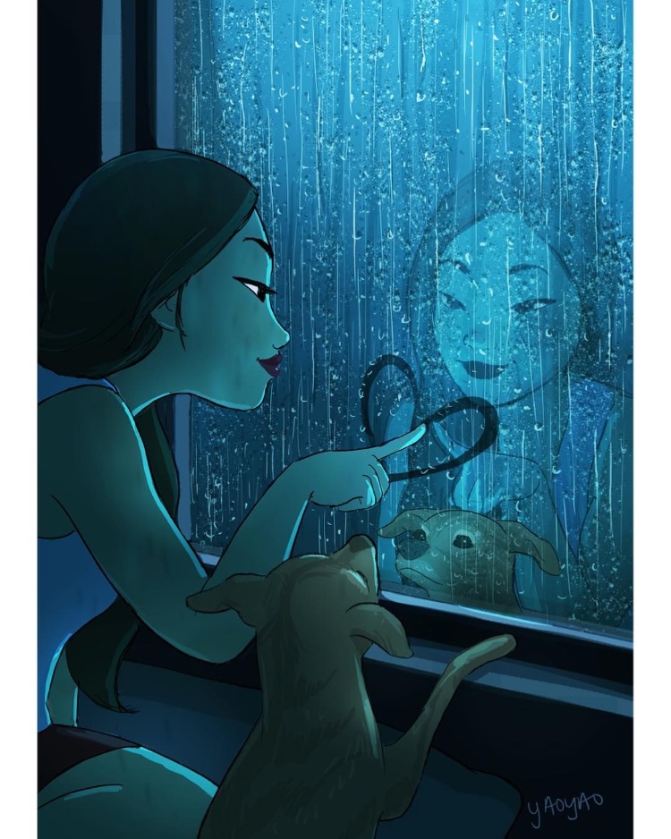 美国插画家画出《失恋女子的单身生活》