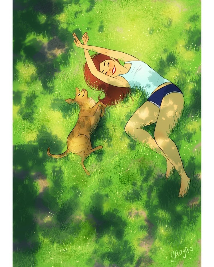 美国插画家画出《失恋女子的单身生活》