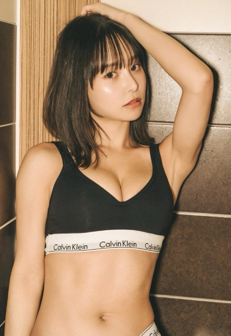 日本写真新人《远藤まめ》好身材153公分轻松驾驭性感CK内衣！