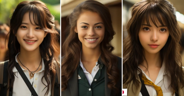 AI创造理想的「世界各国最美女高中学」网友惊呆：好像真的在校园中看过！