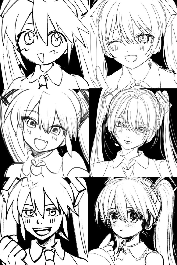 依照心情决定画风！绘师绘制「8张不同样貌初音未来」你能从图看出心情好坏吗？