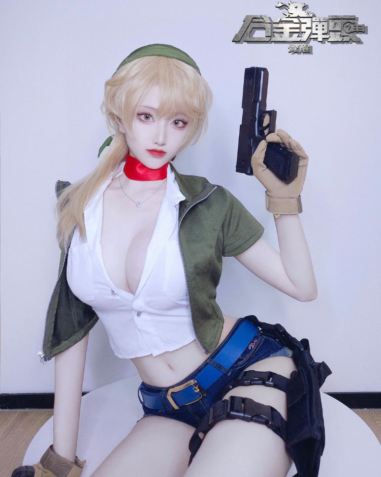 修长美腿配深Ｖ奶沟！《青青子Js》修长身型大方满足腿控、胸奴的需求！