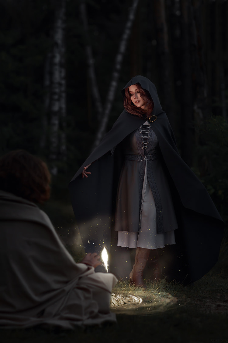 美女完美还原《艾尔登法环》玛莉卡、玛莲妮亚和梅琳娜！拍成电影超适合！