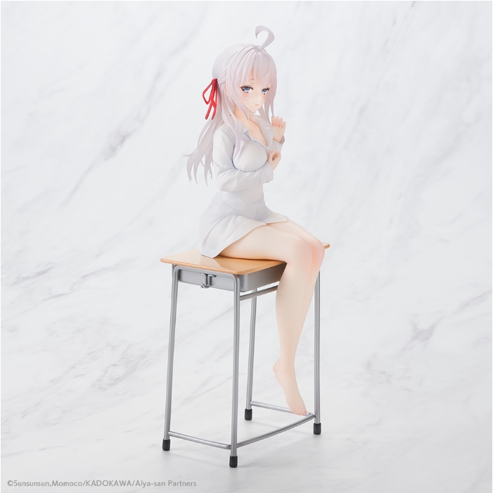 《不时轻声地以俄语遮羞的邻座艾莉同学》1/7「艾莉模型」娇羞白衣现场发福利!