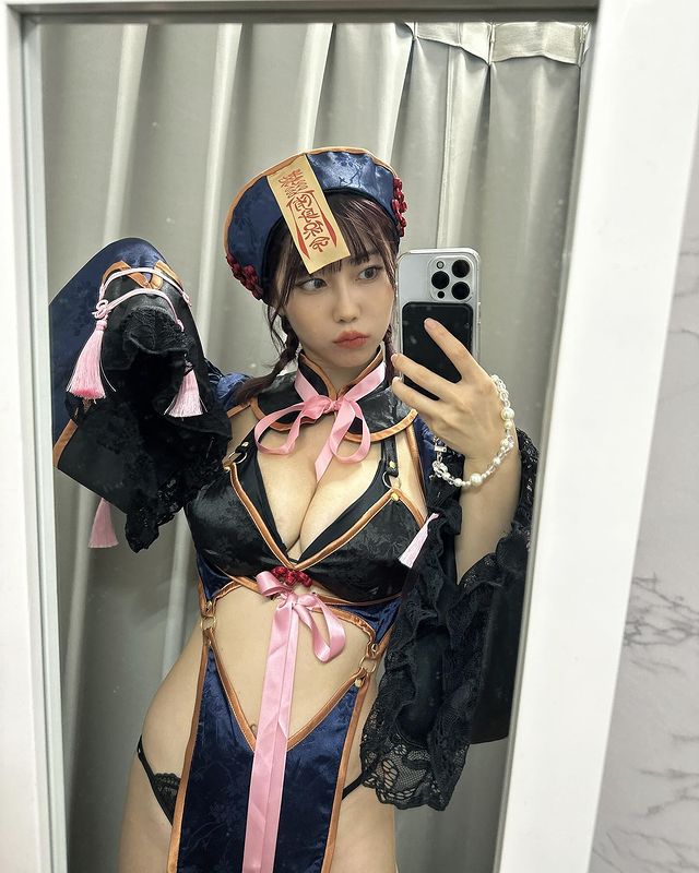 全新金发造型《伊织いお》瘦身有成飘星味！不变的是依旧胸猛！