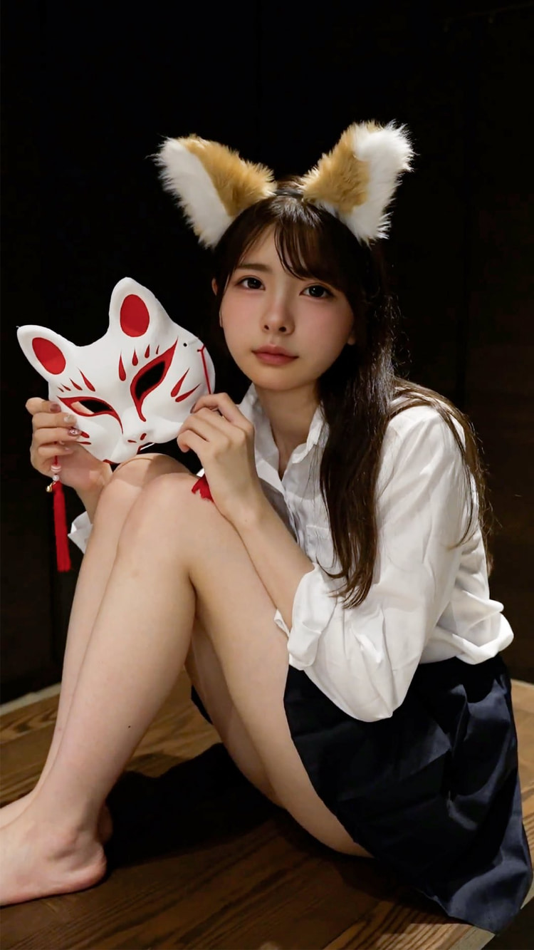 以狐狸形象示人的《稲荷いなり》长相神似狐狸精!一举一动充满骚气!