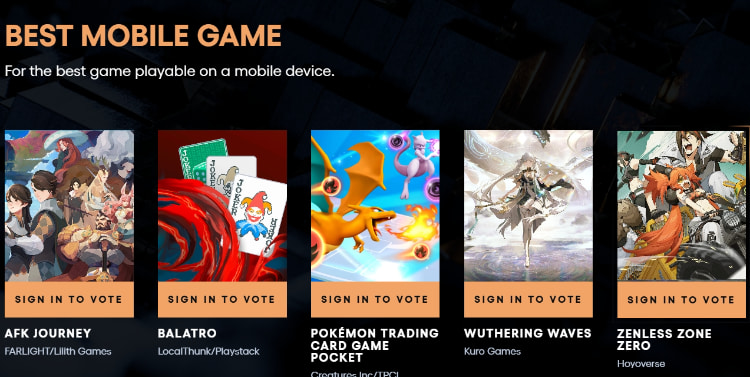 「TGA 2024 游戏大赏」公布入围名单！知名游戏《幻兽帕鲁》竟然没有入围引争议！