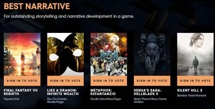 「TGA 2024 游戏大赏」公布入围名单！知名游戏《幻兽帕鲁》竟然没有入围引争议！