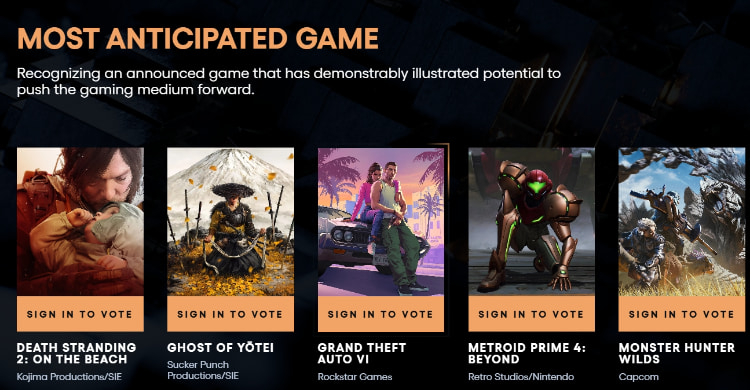 「TGA 2024 游戏大赏」公布入围名单!知名游戏《幻兽帕鲁》竟然没有入围引争议!