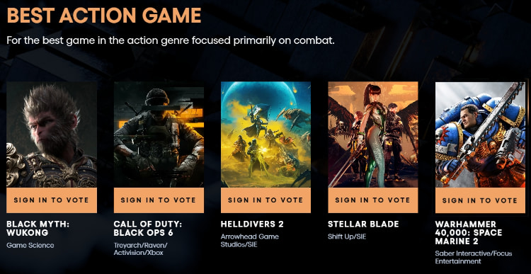 「TGA 2024 游戏大赏」公布入围名单！知名游戏《幻兽帕鲁》竟然没有入围引争议！