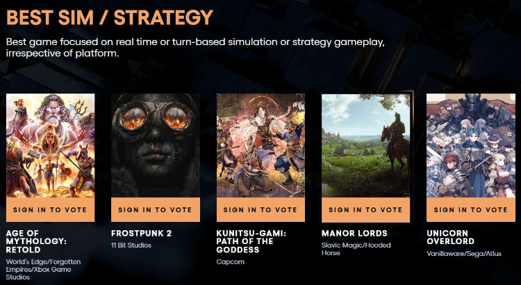 「TGA 2024 游戏大赏」公布入围名单！知名游戏《幻兽帕鲁》竟然没有入围引争议！