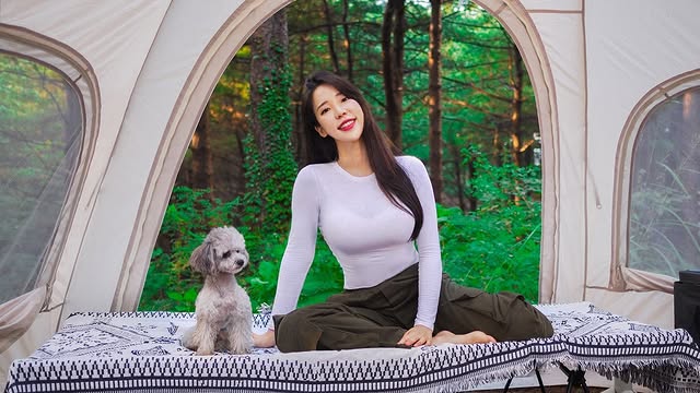 狗狗与美女的露营纪录《Kirin Camp》,尽管没露什么却充满致命诱惑力?!