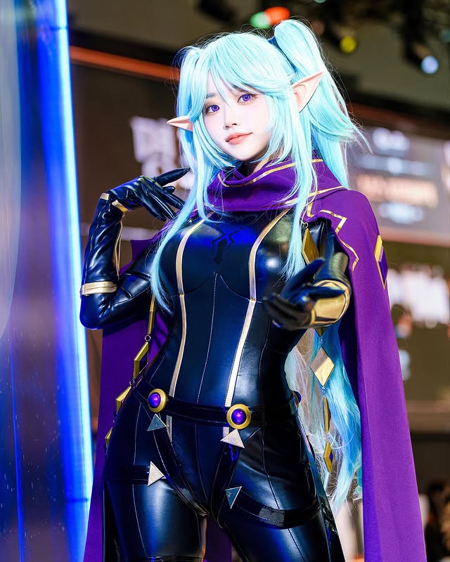 纤细的精灵模特《홍지은》闪耀在展场的美女！有着不输演员的颜值！