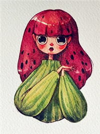 英国插画家把蔬菜水果「拟人化」，变得这么可爱让人怎么舍得吃～